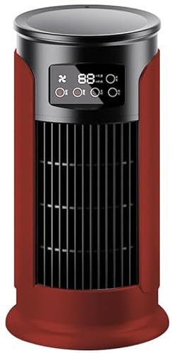 Mobile Klimaanlage ohne Abluftschlauch, Luftkühler mit Wasserkühlung, Mini Klimagerät tragbar, Kaltluftventilator & Luftbefeuchter für Zuhause, Büro, Schlafzimmer, Weinrot