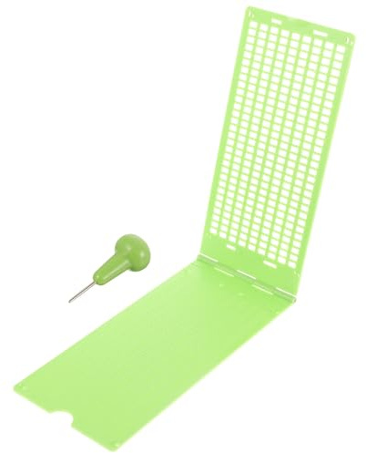 Tavola Braille in Plastica 30 Celle, Set 1 Pezzo, Verde Chiaro | Penna per Scrittura Braille Inclusa, Uso All'aperto, Semplice e Leggero, Decorazioni Scuola