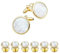 HAWSON Fashion Mother-of-Pearl Tuxedo Shirt Button and Cufflink Set, Specially Designed for Wedding Business