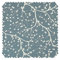novely® HANAU TWIG - Dekostoff mit Blumen-Print - Robuster Möbelstoff - Pflegeleichte Meterware 1lfm | Farbe: 08 Rauchblau
