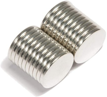 Neodym Magnet Mini 9x1mm Für Magnettafel Pinnwand Kühlschrank Starker Scheiben Magnete - Whiteboard Flach Rund 9mm x 1mm - N45 Stark (50)