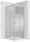 MOG Duschkabine mit Schiebetüren 75x95 cm Höhe: 190 cm Eckdusche mit Rollensystem aus 6mm teilsatiniertem ESG Glas DK77 - alle Grössen