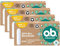 o.b. Organic Normal, Bio Tampons für mittlere bis stärkere Tage aus 100% Bio Baumwolle für natürlichen Schutz (4 x 16 Stück)