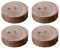 Diamètre 3 cm Pieds de Meuble en Bois Ascenseur de Meubles Élévateur de Meubles Jambes Augmentation de l'armoire de Chaise de Canapé-lit Pieds de meuble Ensemble de 4 Pièces (3cm)