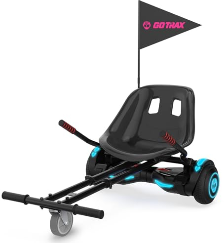 Gotrax Hoverfly Kart Befestigung für 16.5 cm-25.4 cm Hoverboards - Verstellbarer Rahmen und Lenkersteuerung