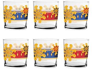 BRANDANI BICCHIERE MIAMI COLORI ASSORTITI SET 6 PZ VETRO
