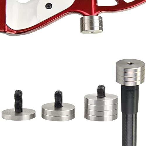 wolfman Bogenschießen Bogenstabilisator 1/2/4 Unze Gewichtssatz Edelstahl Stabilisatorgewicht Schraube 1/4 5/16 Ausgleichsstange Stoßdämpfung Gegengewicht Recurvebogen Compoundbogen