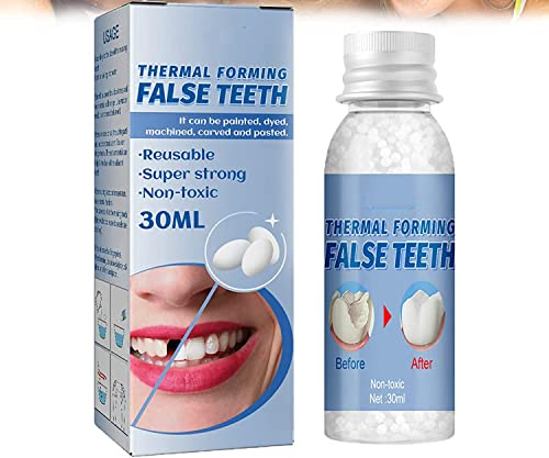 New Tooth Repair Granules - Temporary Tooth Repair Beads, Teeth Repair Kit, Filling Fix The Missing and Broken Tooth or Adhesive The Denture Fake Teeth for Everyone, 30ML (1pcs)