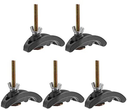 Set di 5 morsetti per piastra a pressione, 85 mm, set di piastre per incisione CNC per piano di lavoro con scanalatura a T