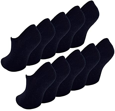 10 Pair Multipack Kids Invisible Socks | Sock Snob | Breathable White No Show Socks for Girls & Boys
