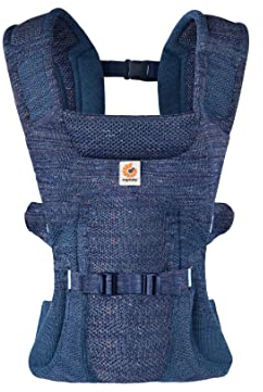Ergobaby Aerloom Babytrage für Neugeborene bis zum Kleinkind, 3-Positionen Ergonomische Babybauchtrage Rückentrage Baby-Tragetasche aus Formaknit Material, Aurora