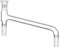 Labasics Adaptateur de Distillation en Verre, Adaptateur de Chimie Coudé à 75 Degrés en Verre Borosilicaté de Laboratoire de Distillation avec 24/40 Joints Standard pour Appareil de Distillation