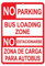 Warnschild No Parking Bus Loading Zone Parking Sign Road Sign Business Sign 12X8 Aluminum Metal Tin Sign