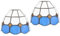 Holibanna 2 Stück Glas-Lampenschirm Glas-Lichtschirm Glas-Lampenschirm Vintage-Deckenventilator Kandelaber-Lampenschirme Kleine Lampenschirme E27-Lampenschirme Lampenschirme Für