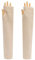 Ever Bloom lang Fingerlos Handschuhe Winter Armstulpen Strickhandschuhe Armwärmer Stulpen für Mädchen Frauen, Handschuhe arm 2023:Beige