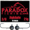 Paradox Fishing Jigköpfe Set 15x 21g 3/0 I Jig Köpfe Gummifisch mit Jighead für Gummifische Barsch Hecht Zander Angelzubehör
