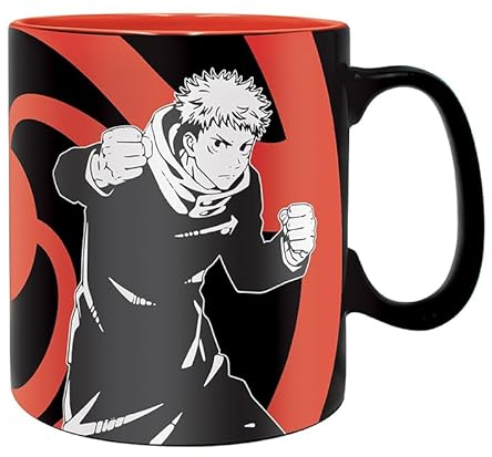 ABYSTYLE JUJUTSU KAISEN - Taza (460 ml, grupo negro y blanco, con caja x2