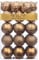 Art Beauty Bronze Brown Christmas Baubles 30pcs 60mm Shatterproof Christmas Tree Decoration Ornaments
