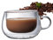 Tazas De Vidrio De Borosilicato - Tazas De Café De Vidrio De Doble Pared De 150 Ml | Vasos De Vidrio Aislados Con Asa | Tazas De Dobles, Taza De Café Transparente Elegante Para Capuchino, Té,