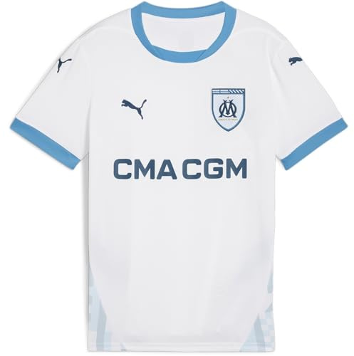 Puma Maillot domicile Olympique de Marseille pour enfants 2024 2025, blanc, 11-12 ans