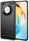 owlhold Cover per Honor Magic 6 Lite 5G, Custodia Spazzolata e Fibra di Carbonio Morbido Silicone TPU Slim Fit Case, Antiurto, Antigraffio, Antiscivolo, Protezione Grado Militare, Nero