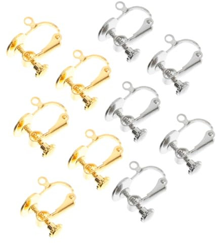 GALPADA DIY Ear Jewelry 10pcs Non Pierced Earring Parts Clip-on Earring Accessories