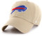 '47 NFL Buffalo Bills Clean Up Unisex-Baseballkappe, Verstellbarer Riemenverschluss, Einheitsgröße, Team Logo, Farbe Khaki