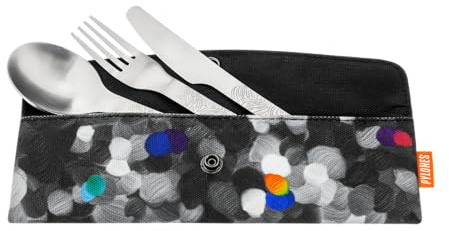 PYLONES : Delice Cut – 3-teiliges Besteckset – Black Palette