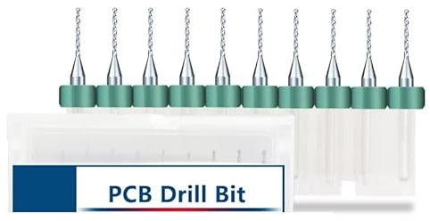 WZFC 10pcs Carbied PCB Mini Drill Bit For Print Circuit Board Drilling 3.175mm Shank PCB Drill Bit Set,2.75mm