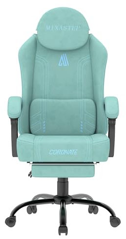 NSMAZXO MIXASTEP Gaming Stuhl Ergonomisch mit Verstellbarer Rückenlehne & 360° Drehfunktion - Bürostuhl für Erwachsene/Jugendliche 150KG,PC-Stuhl aus Technologiegewebe in Blau für Homeoffice/Gaming