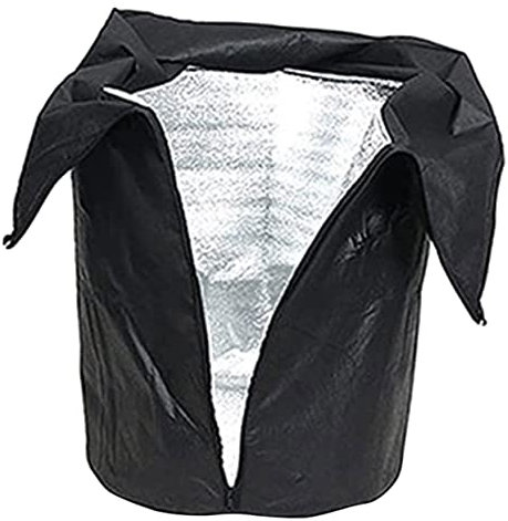 SUPVOX 5 Pièces Couverture De Caméra Arbres Froid Protecteur Cloche Couvert Végétal De Protection Contre Le Gel Pot Couverture De Cordon De Plante De Plein Air Film D'aluminium Black