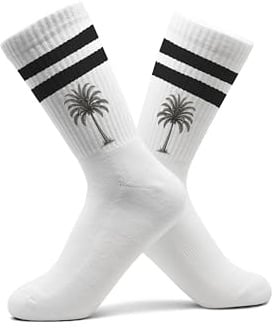Shirtracer Tennissocken Palmen | Sportsocken, Damen, Herren, mit Motiv, Crew Socken, Retro, bedruckt, lustig, Botanik, Garten, Pflanzen