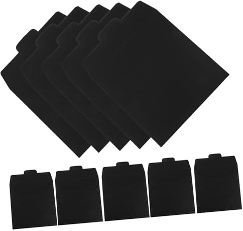 KONTONTY 20 Stück Kraftpapier CD Dvd Hüllen Langlebige Aufbewahrungstaschen für und Dvds Schützend gegen Kratzer und für Hochzeit und Fotografie