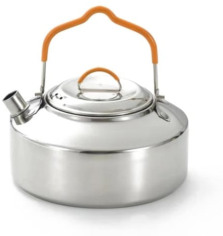 Camping Water Kettle Portable en Acier Inoxydable Thé Coffaises de Voyage Théâtre de Voyage léger résistant à la Corrosion pour Les activités de Plein air