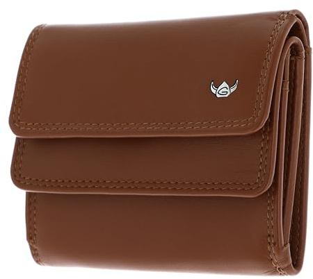 Golden Head Leder Geldbörse Polo RFID Protect Überschlagbörse 1176 Cognac braun