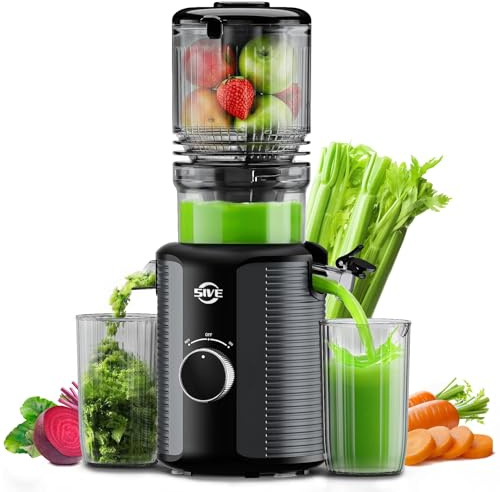 5ive Cold Press Juicer, 5.1 Juicer Press with 41oz Capacity for Fruits Veg