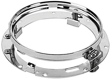 BESTSXMA SXMA 7 '' Zoll Runde LED Scheinwerfer Halterung Klammern Ring für Motorrad JEE P Wrangler TJ JK 7inch LED Projektor Scheinwerfer HJ092 (Silber)