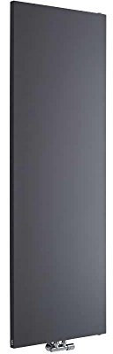 Milano Riso Anthracite Vertical Single Flat Panel Radiator - 1800mm x 600mm