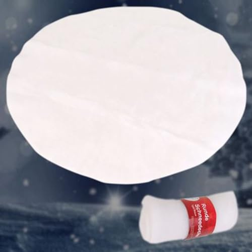 DAHLMANN Weihnachtsbaumdecke Ø100cm Schneedecke Christbaum Unterlage Vliesdecke Dekodecke
