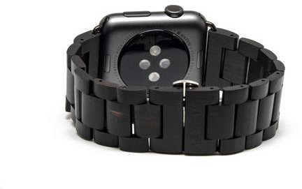 Mr. Gadget solutions® Wooden Style Men's Watch Band and Smart Custom Watch Strap for Men or Women(42m) Black