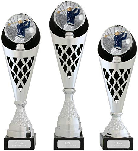 Pokal S 33,5 cm hoch Golf Serie Verdun Trophäe Silber groß mit Gravur