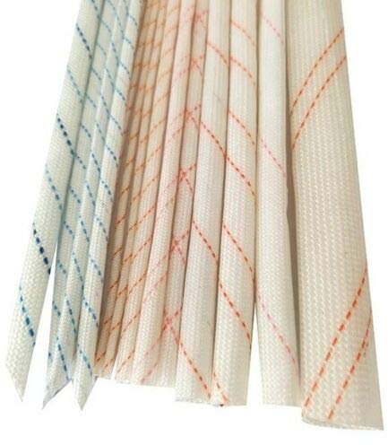 Hochtemperatur Kabelschutz Isolator – 14 Größen wählbar Ø1 mm bis Ø20 mm – Hitzebeständiger Isolierschlauch aus Glasfaser für Kabel, Leitungen, Elektroinstallationen, Auto, Industrie (Ø10mm)