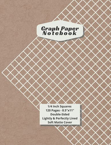 Graph Paper Composition Notebook: Graph Paper, 4 squares per Inch, 120 Pages, 8.5x11