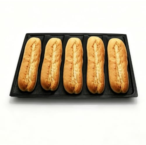 Moules à pâtisserie perforés en silicone, moule à sandwich à baguette française pour la cuisson, 46 x 33,5 cm
