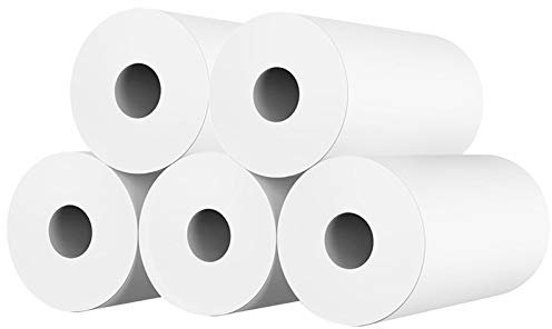 Kids Instant Camera Refill Print Paper, 10rolls White Thermal Paper Receipt Paper, Wood Pulp Refill Paper for Kid's Instant Camera Favors Supplies