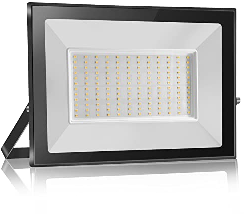 Probapro 150W Focos LED Exterior - Proyector LED 15000LM IP65 Impermeable, 3000K Blanco Cálido para Jardín, Patio, Garaje, Terraza | Foco Exterior Seguridad con Alta Luminosidad