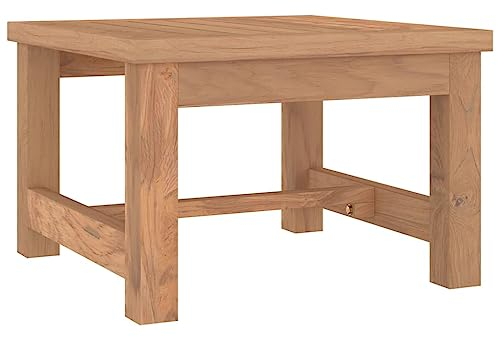 vidaXL Couchtisch Beistelltisch Wohnzimmertisch Kaffeetisch Sofatisch Teetisch Tisch Holztisch Telefontisch Nachttisch 45x45x30cm Massivholz Teak