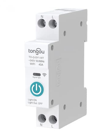 DAZZLEEX pour Tuya Disjoncteur Intelligent WiFi 25 A avec Rail DIN 1 P