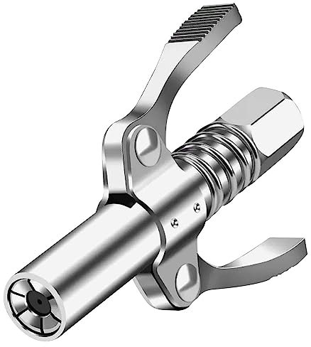 Disnace Fettpresse Mundstück, G Coupler für Fettpresse Doppelgriff Fettpresse Kupplung Mundstück Kupplung Fettpresse für Schmiernippel Universal 10000 PSI Passend für alle Arten von Fettpressen