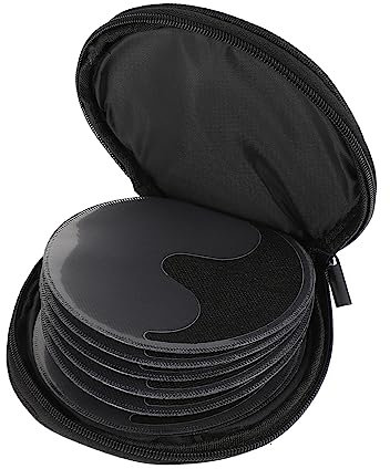 Veemoon 1pc Round Cd Bag Wallet Container Xcd Storage Bag Video Storage Case Holder Wallet Round Storage Organizer Car Organizer Bag Disc Storage Case Dual Purpose Carriage Oxford Cloth